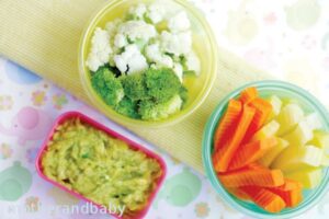 Veggie Sticks with Guacamole Dip