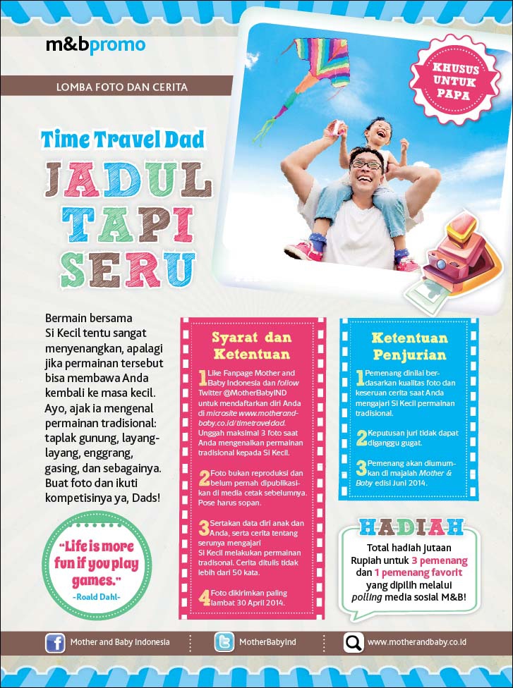 Lomba Foto Time Travel Dad Diperpanjang!