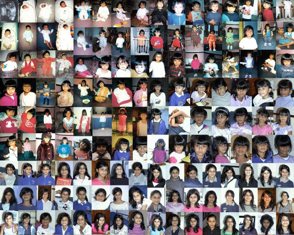 Bentuk Cinta Ayah Lewat Kolase Foto Anaknya