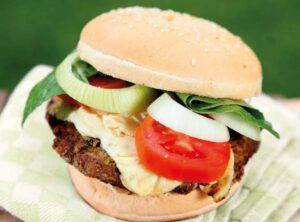 Burger with Melted Cheese