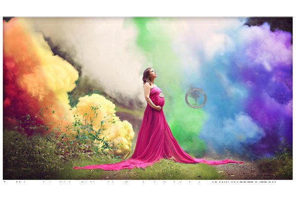 Foto Kehamilan Bertema Pelangi ini Memiliki Arti Lebih
