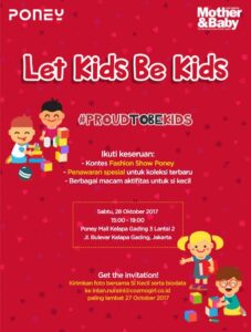 Poney Lets Kids Be Kids Event