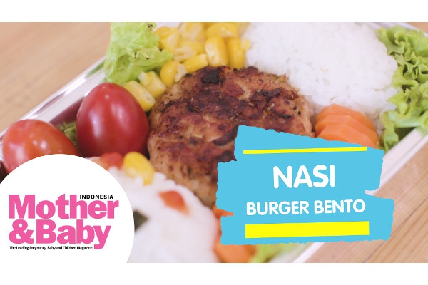 Nasi Burger Bento untuk Si Kecil