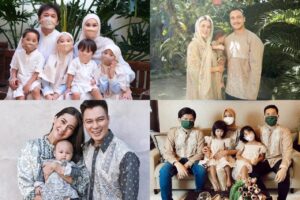 Gaya Busana 25 Keluarga Artis saat Lebaran #DiRumahAja