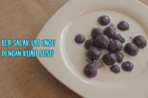 M&#038;B Resep: Biji Salak Ubi Ungu dengan Kuah Susu