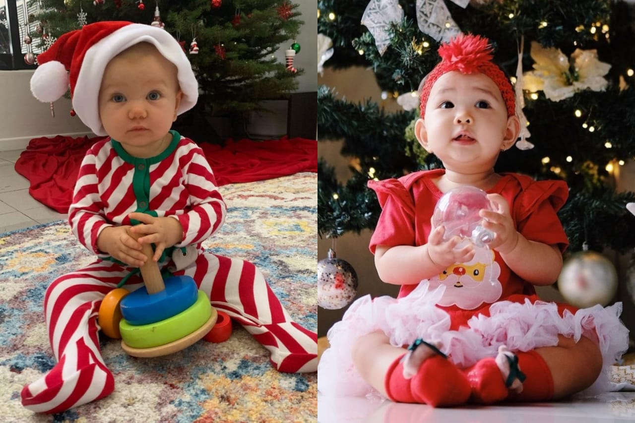 Menggemaskan, Intip Gaya Busana Anak Artis saat Perayaan Natal