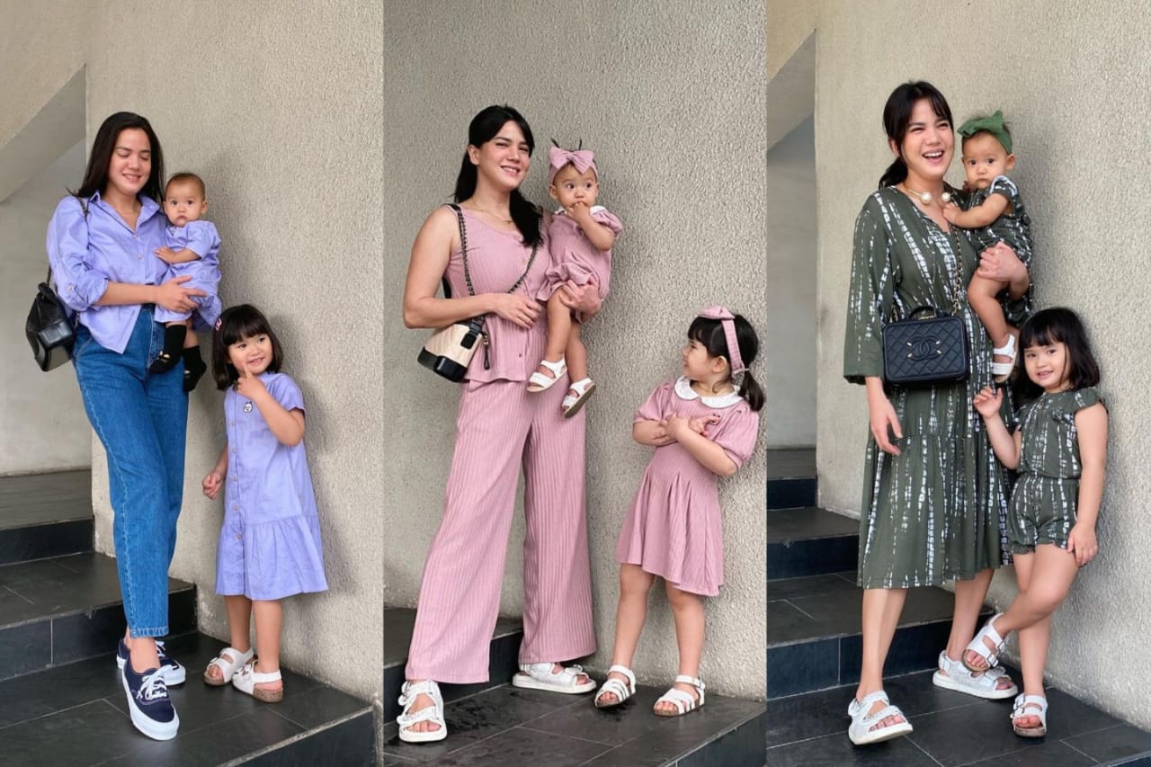 Potret Gaya Kompak Alice Norin dengan Kedua Anaknya