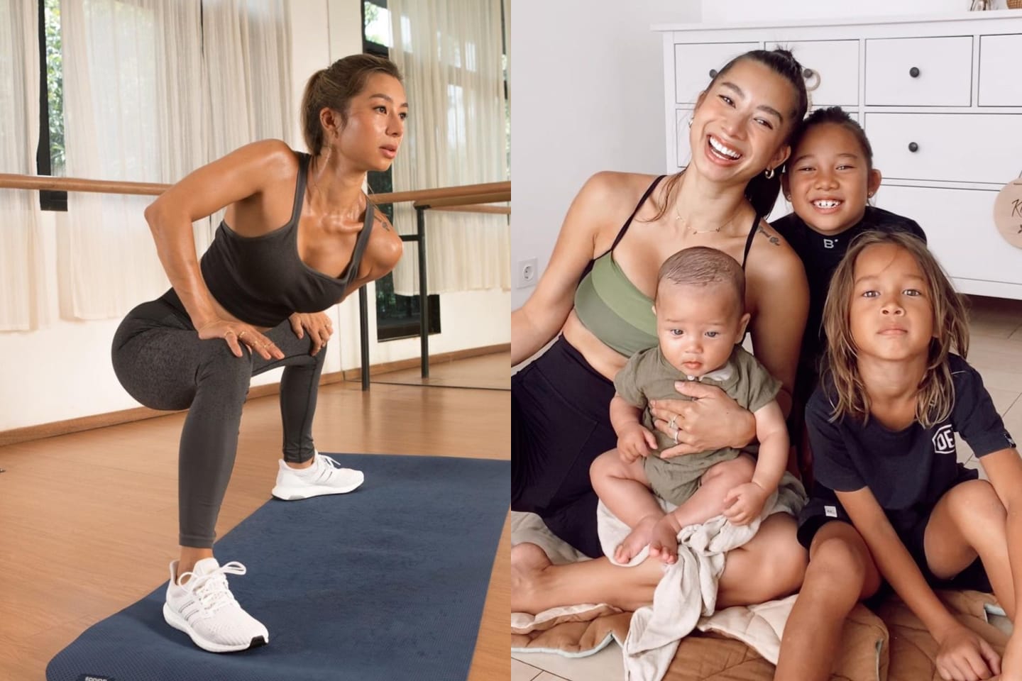 Momen Olahraga Jennifer Bachdim Bersama Keluarga