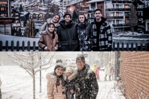 Potret Selebriti dan Keluarga Mereka yang Merayakan Natal 2021 di Luar Negeri