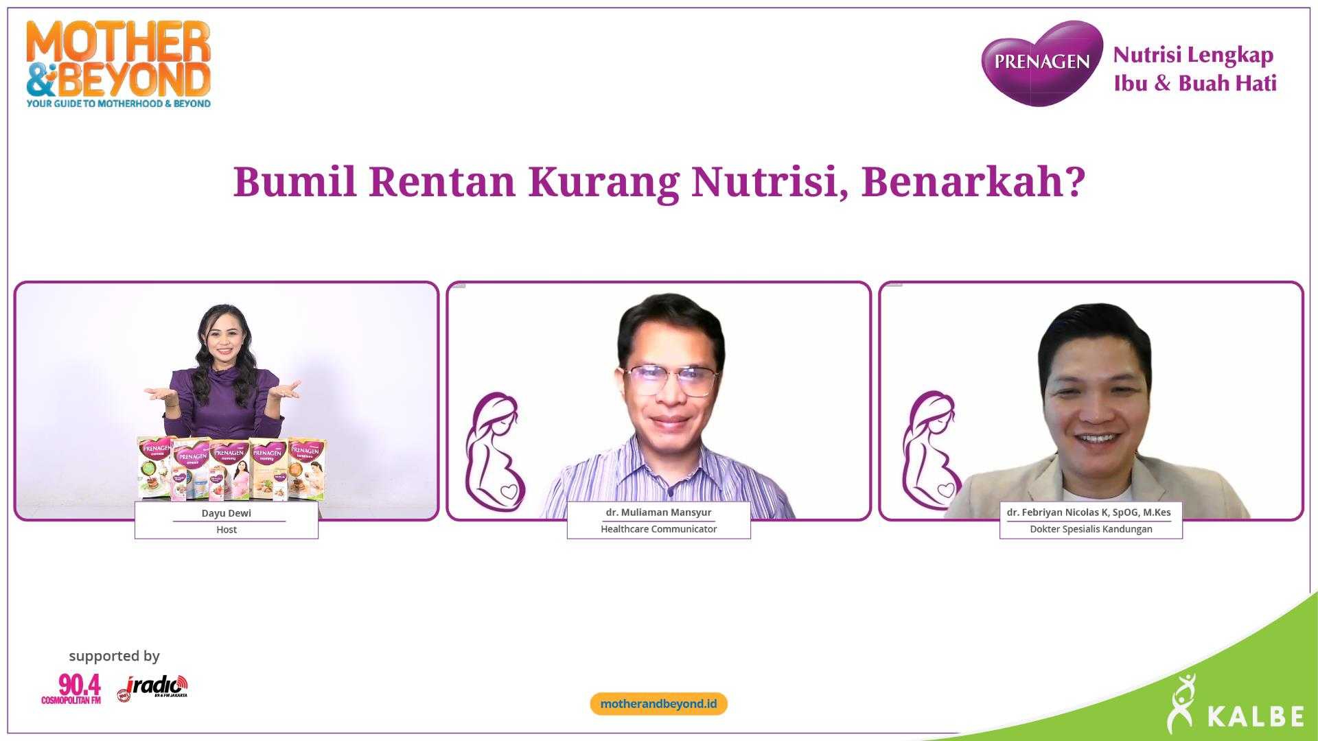 Belajar Soal Nutrisi Ibu Hamil dan Seru-seruan Bareng di Webinar M&amp;B X PRENAGEN