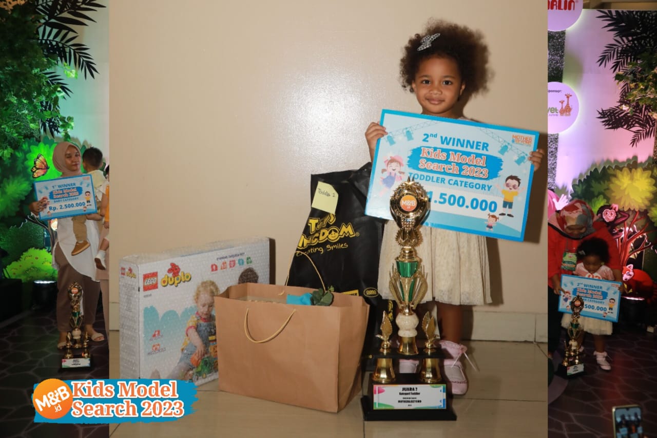 Hadiah untuk juara M&B Kids Model Search 2023